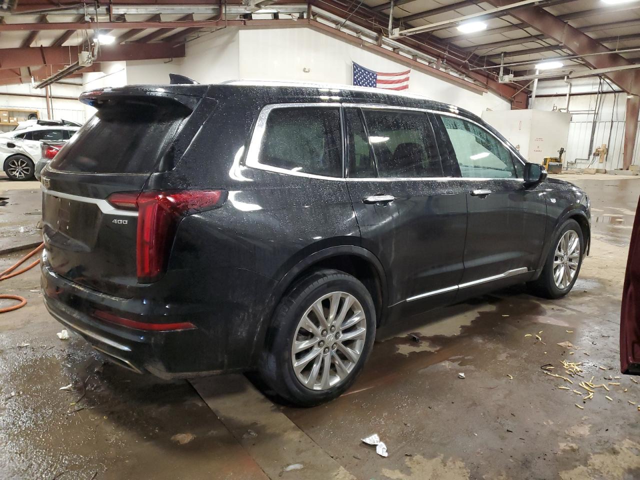 2022 Cadillac XT6 VIN 1GYKPDRS3NZ125572 Copart auction photo, front end / side damage thumbnail 3