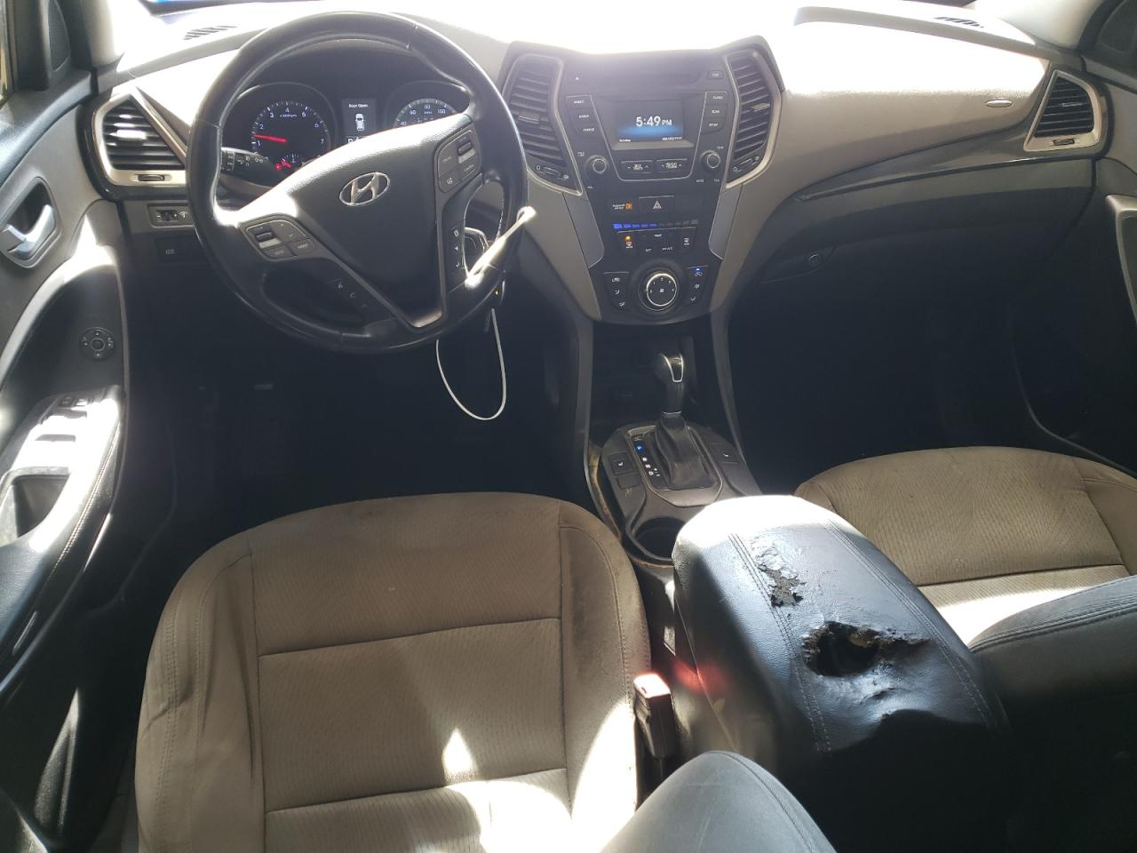 2014 Hyundai Santa Fe VIN 5XYZU3LB5EG177235 Copart auction photo, minor dent/scratches damage thumbnail 8