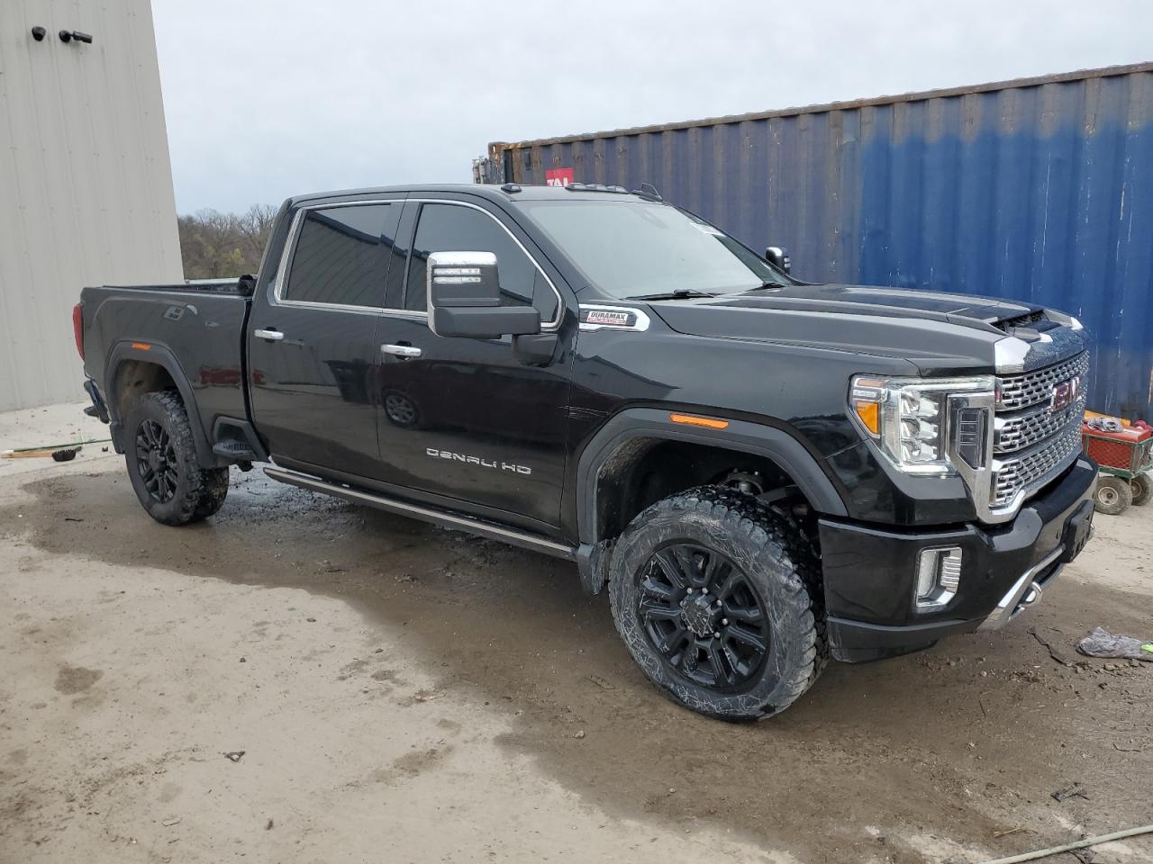 2021 GMC Sierra VIN 1GT19REY6MF181704 Copart auction photo, rear end / front end damage thumbnail 4