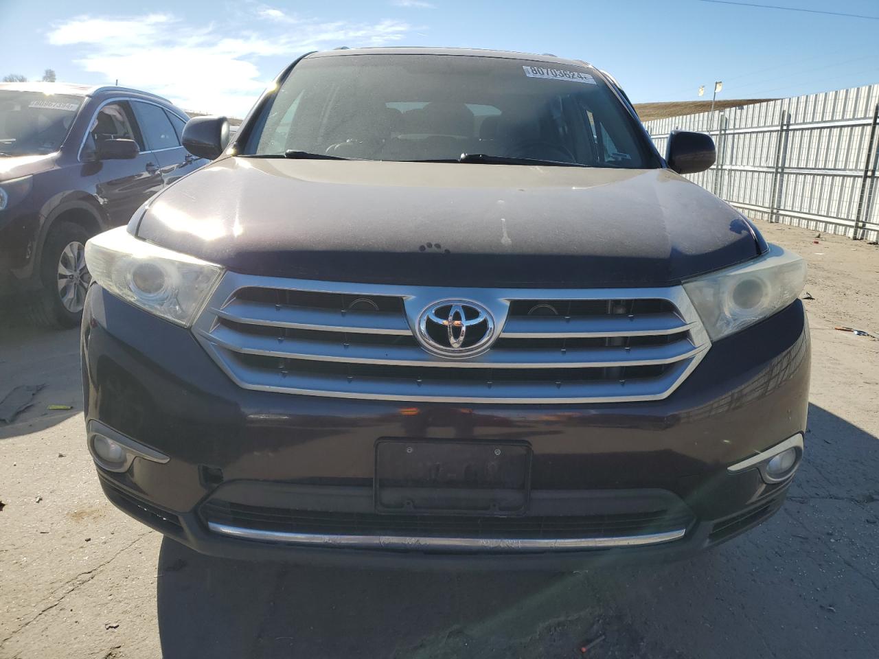 2012 Toyota Highlander VIN 5TDBK3EH1CS173000 Copart auction photo, side / minor dent/scratches damage thumbnail 5