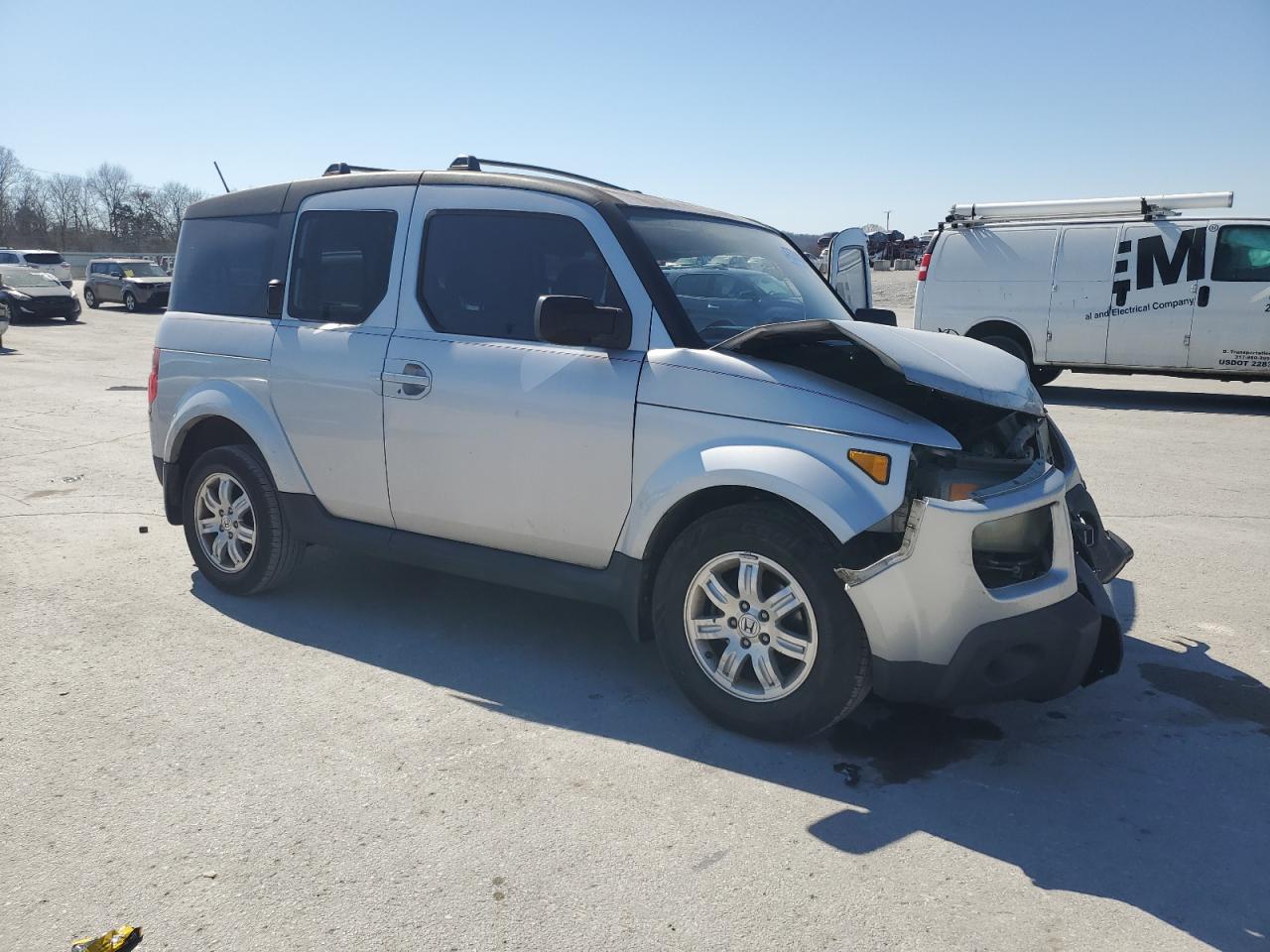 2007 Honda Element VIN 5J6YH18777L011065 Copart auction photo, front end / side damage thumbnail 4