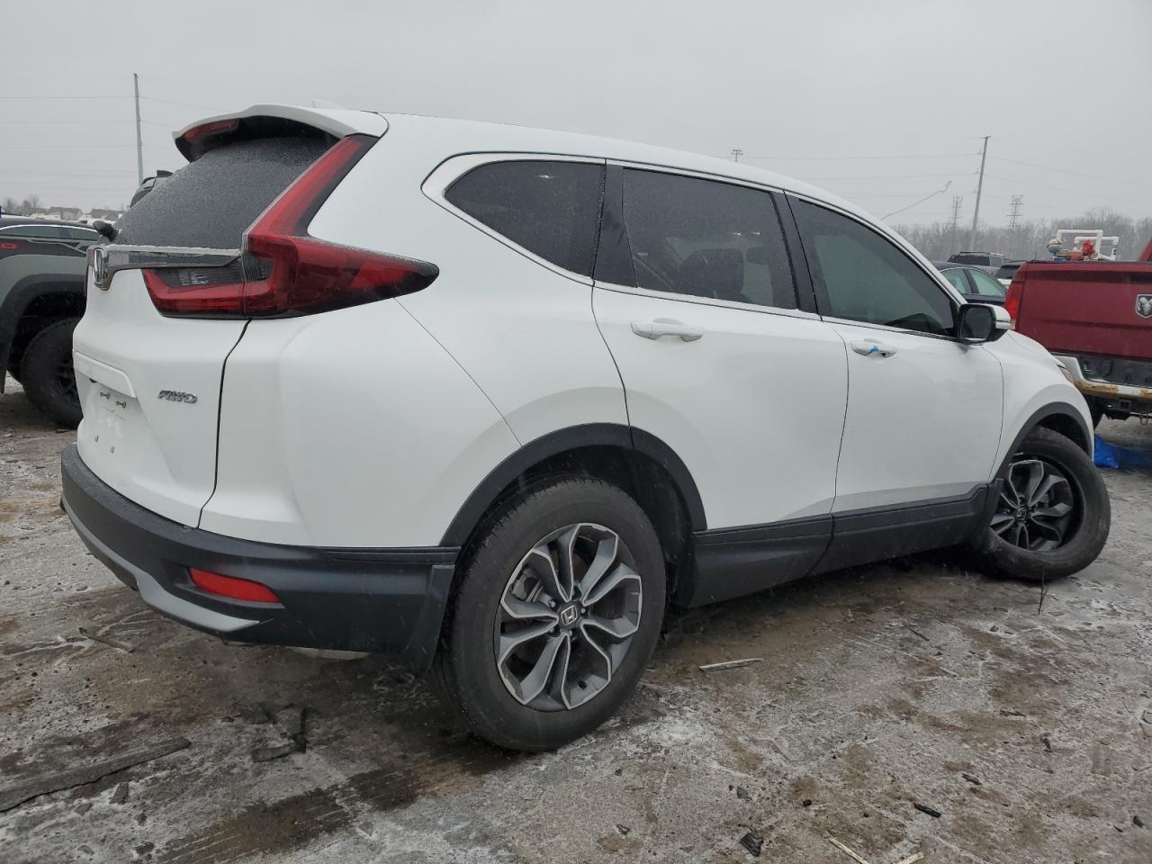 2022 Honda CR-V VIN 7FARW2H87NE011327 Copart auction photo, front end / side damage thumbnail 3