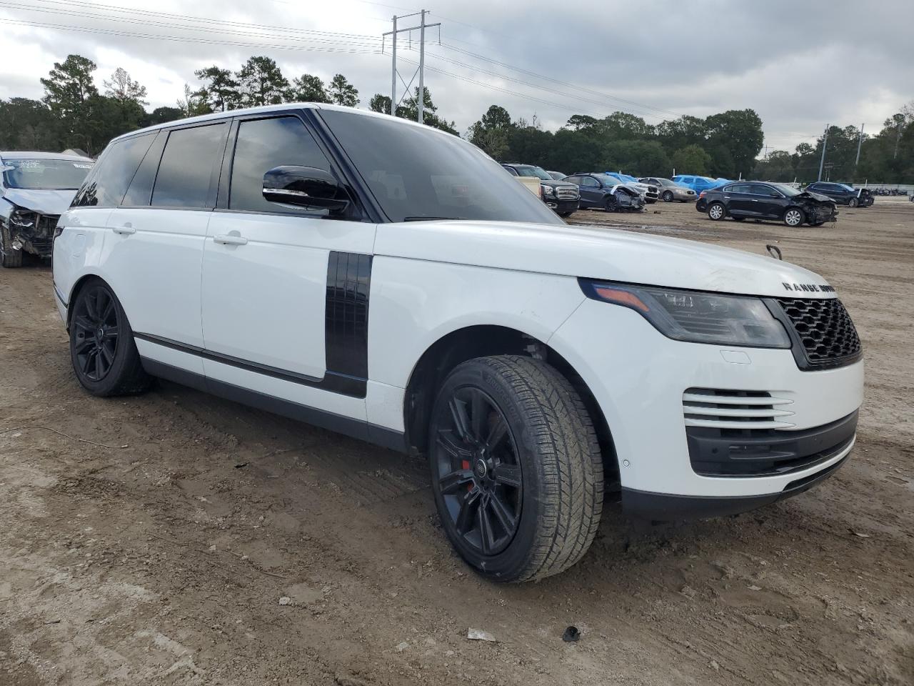 2020 Land Rover Range Rover VIN SALGS2RU3LA572391 Copart auction photo, rear end / undercarriage damage thumbnail 4