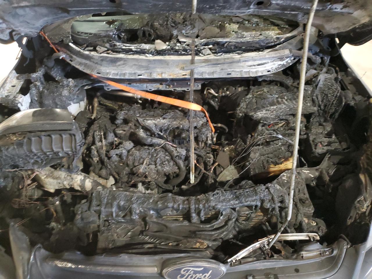 2014 Ford Escape VIN 1FMCU9GX8EUB84026 Copart auction photo, burn - engine / front end damage thumbnail 13
