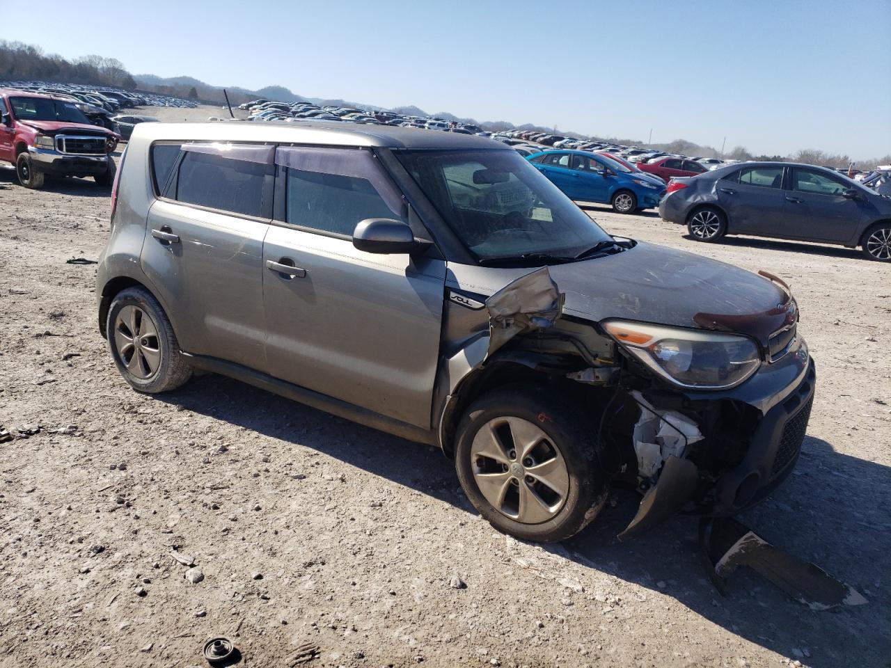 2015 KIA Soul VIN KNDJN2A29F7160220 Copart auction photo, front end damage thumbnail 4