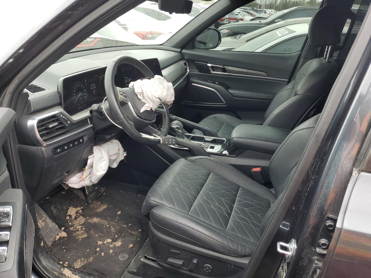 2023 KIA Telluride VIN 5XYP5DGC7PG384869 Copart auction photo, front end / side damage thumbnail 7