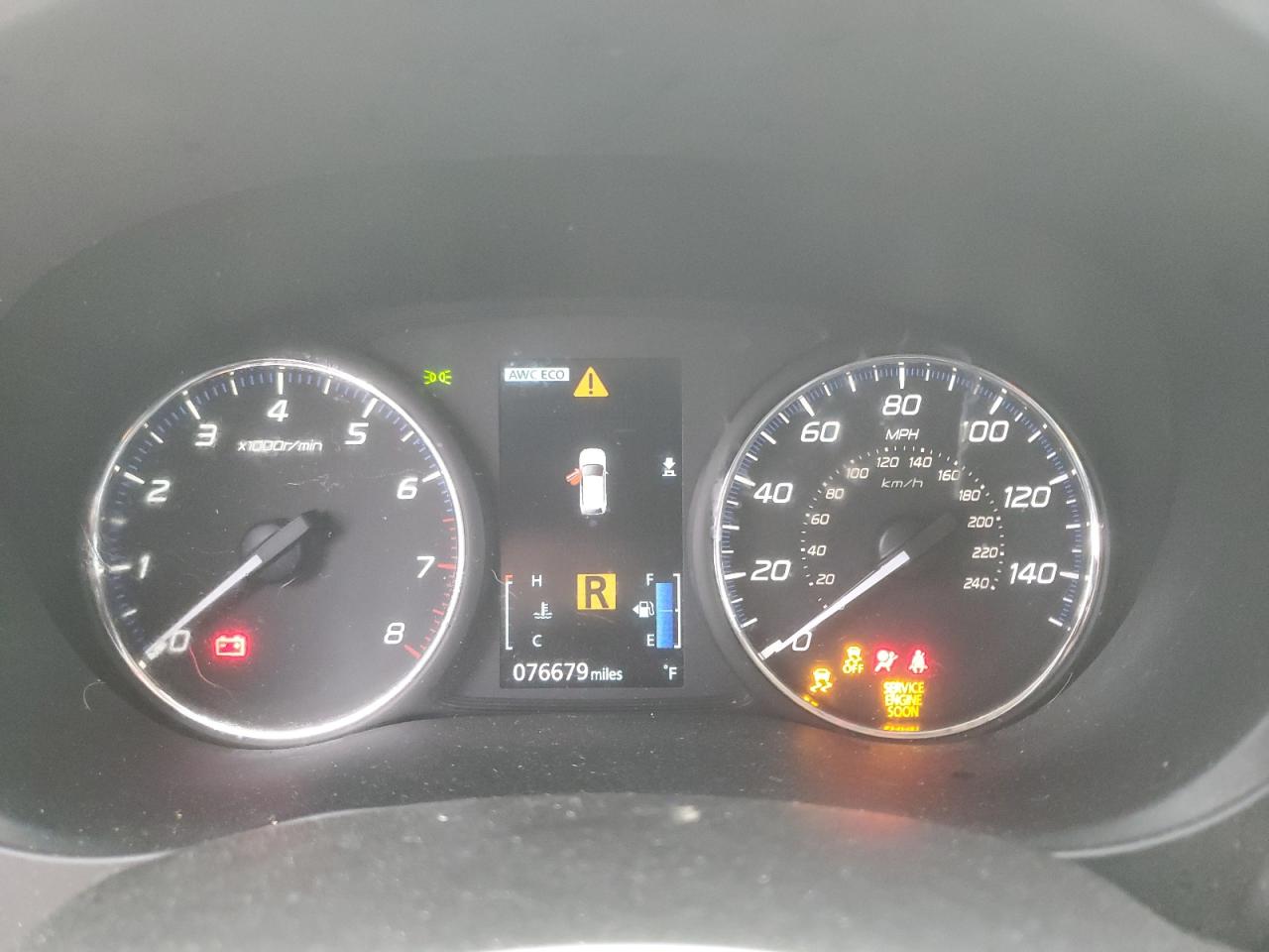 2019 Mitsubishi Outlander VIN JA4AZ3A31KZ014809 Copart auction photo, front end / side damage thumbnail 9