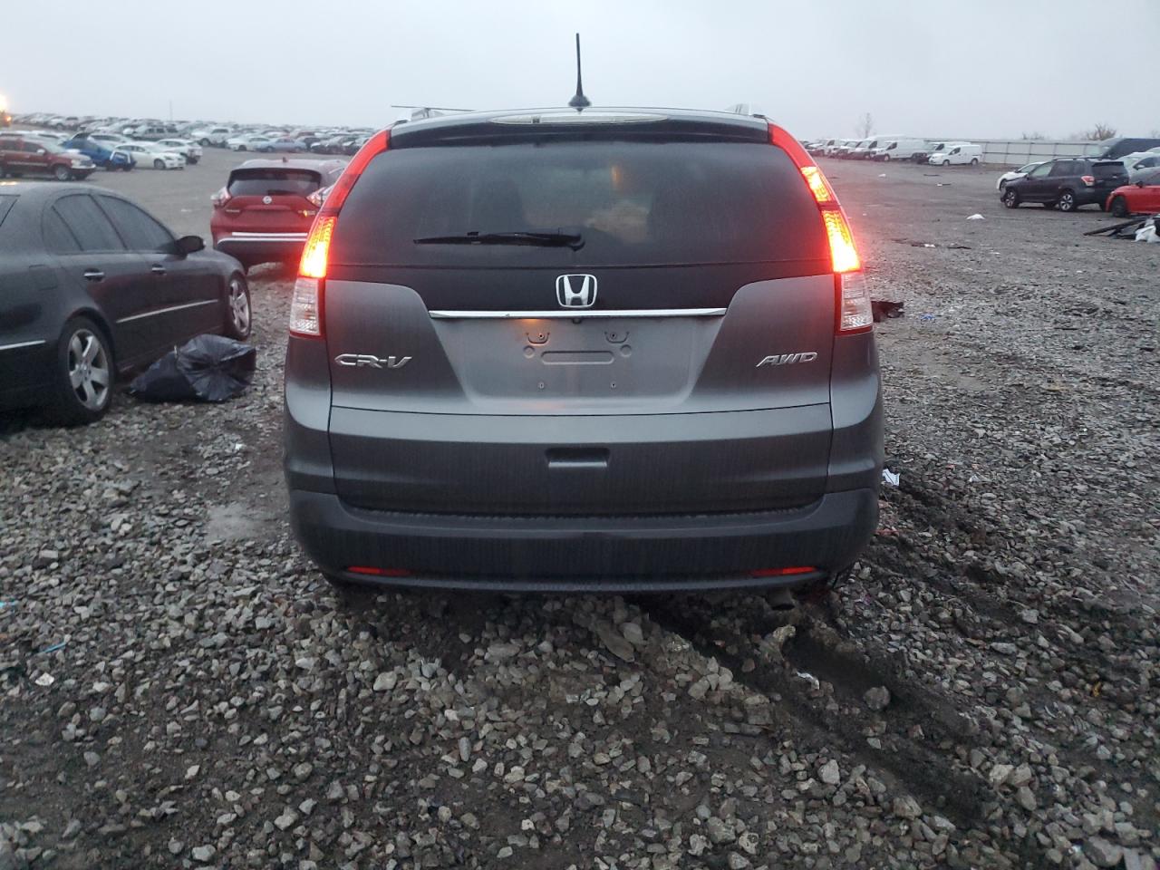 2014 Honda CR-V VIN 2HKRM4H72EH615065 Copart auction photo, all over damage thumbnail 6