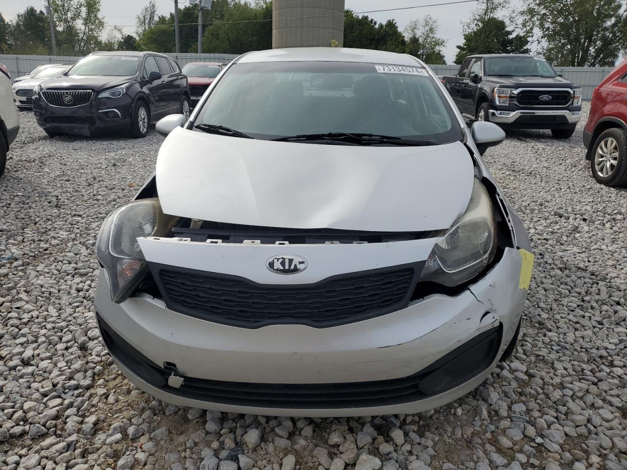 2013 KIA Rio VIN KNADM4A32D6303092 Copart auction photo, front end damage thumbnail 5