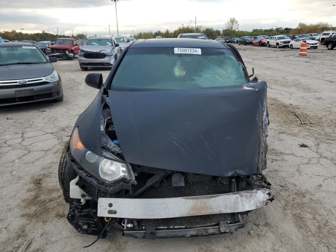 2013 Acura TSX VIN JH4CU2F83DC002886 Copart auction photo, side / front end damage thumbnail 5