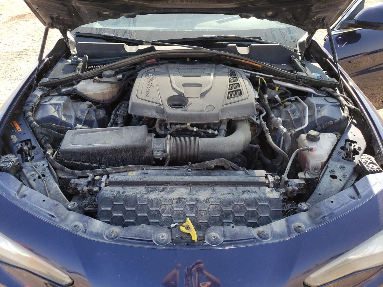2017 Alfa Romeo Giulia VIN ZARFAEDN9H7536870 Copart auction photo, front end / hail damage thumbnail 11
