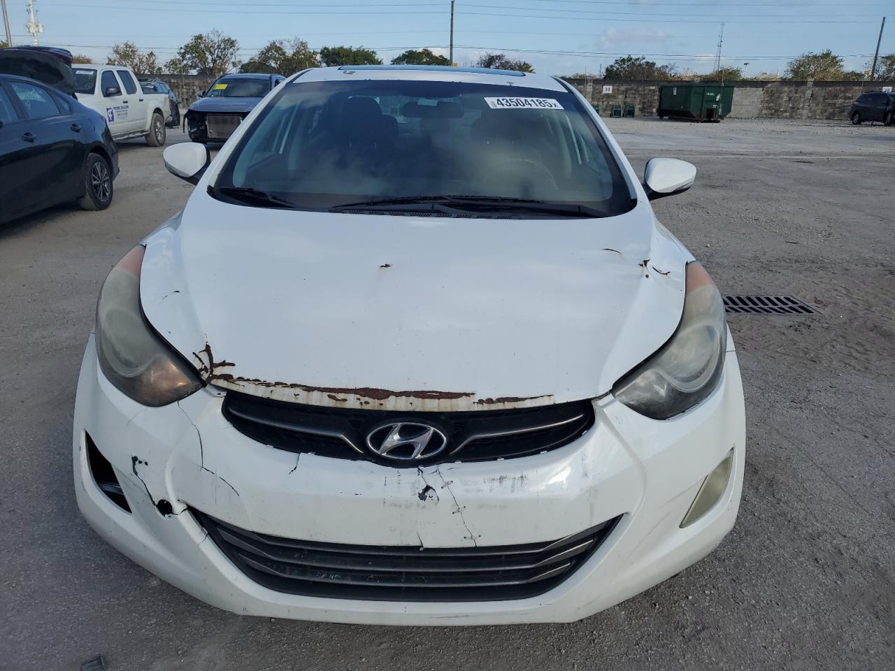 2012 Hyundai Elantra VIN 5NPDH4AE2CH083417 Copart auction photo, rear end / front end damage thumbnail 5