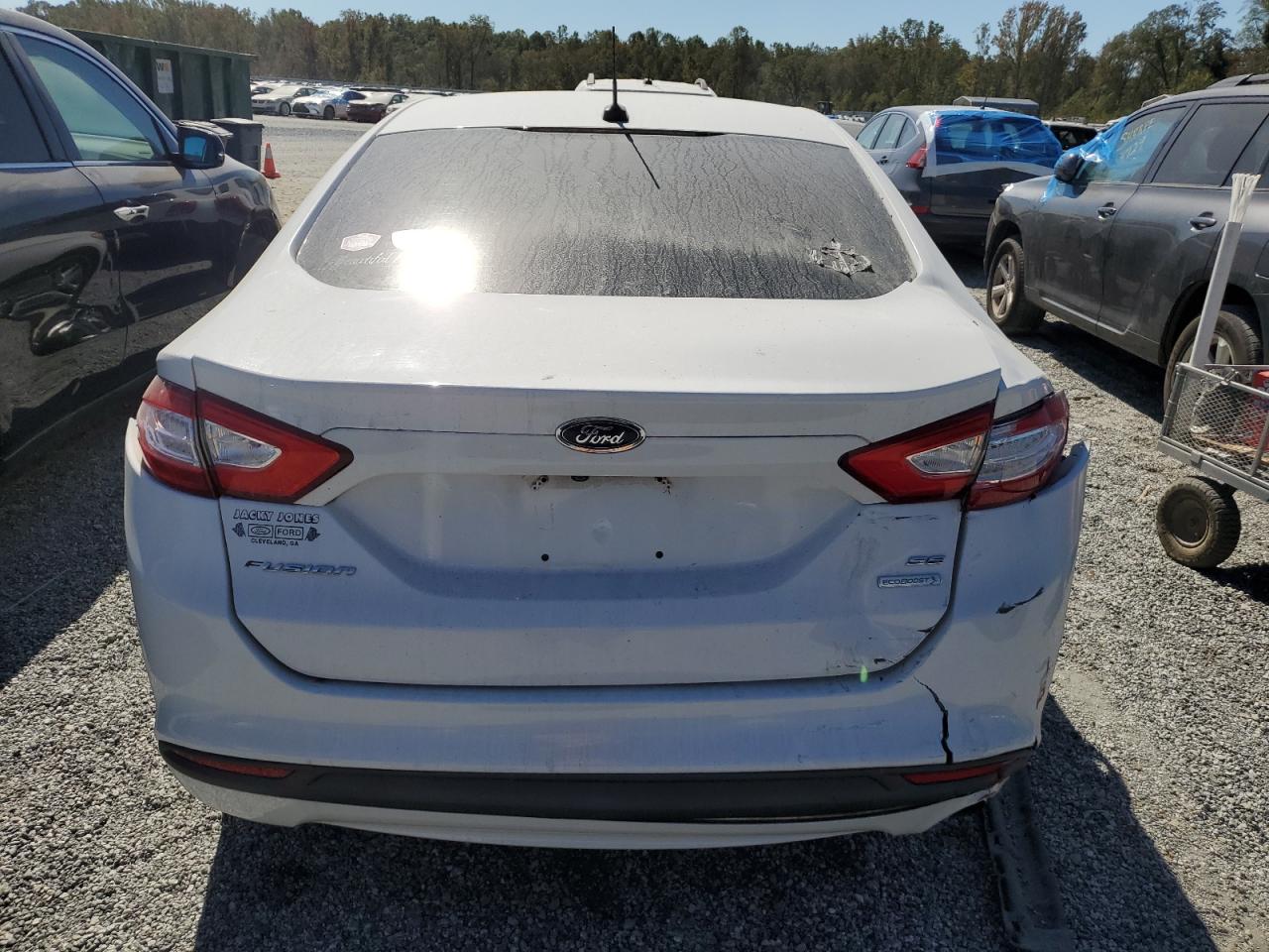 2013 Ford Fusion VIN 3FA6P0HR4DR240429 Copart auction photo, rear end damage thumbnail 6