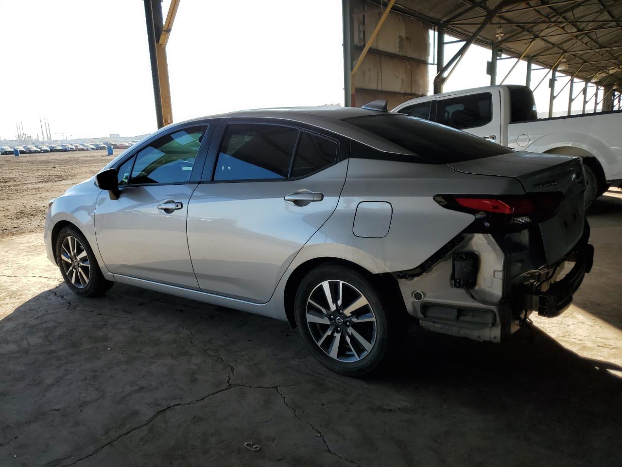2021 Nissan Versa VIN 3N1CN8EVXML876488 Copart auction photo, rear end / side damage thumbnail 2