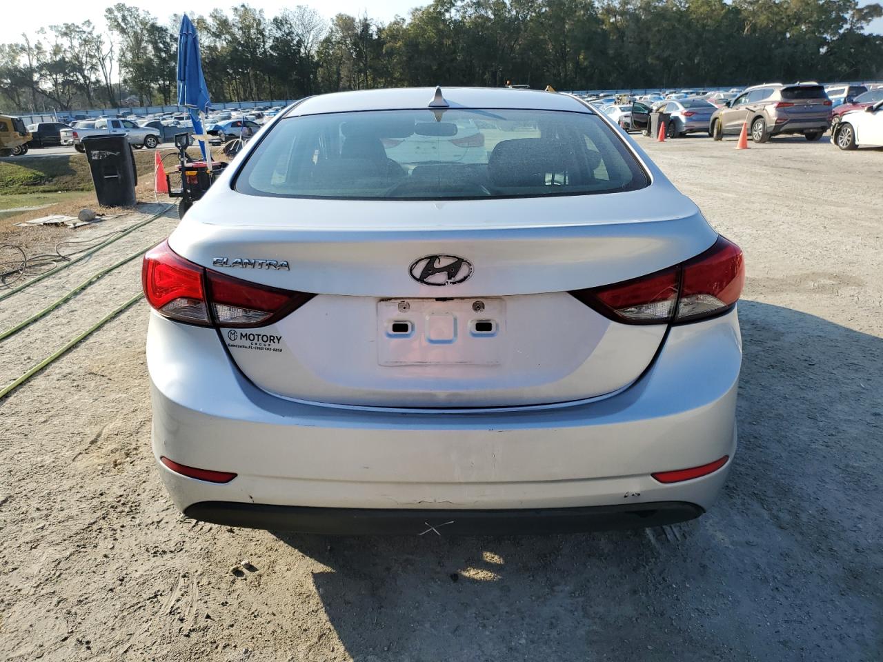2014 Hyundai Elantra VIN KMHDH4AE1EU041700 Copart auction photo, side damage thumbnail 6
