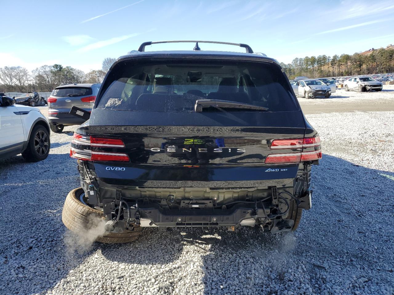2024 Genesis Gv80 VIN KMUHCESC2RU191969 Copart auction photo, all over damage thumbnail 6