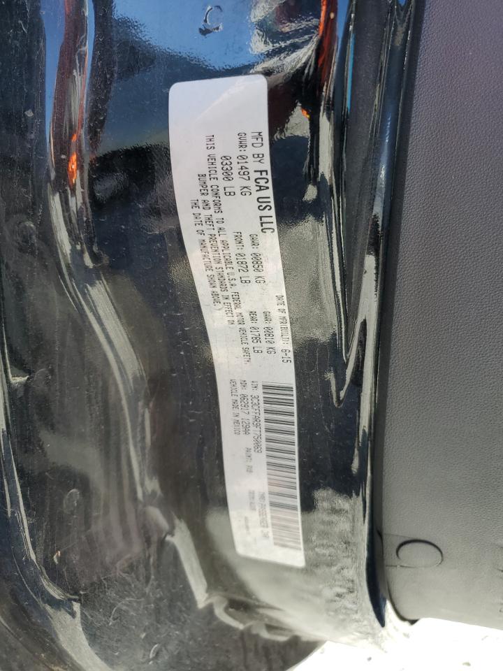 2015 Fiat 500 VIN 3C3CFFAR9FT750069 Copart auction photo, front end damage thumbnail 12