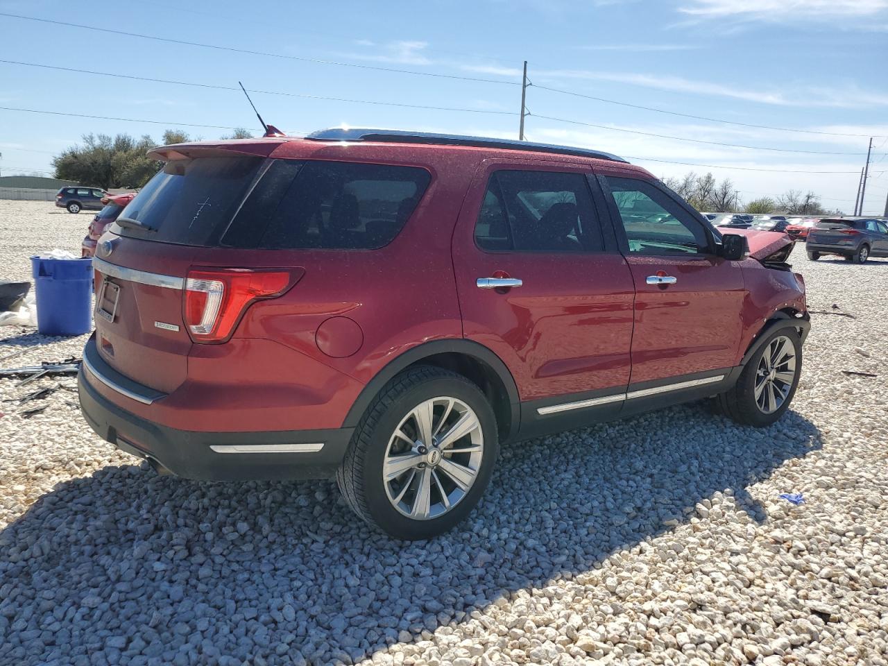 2018 Ford Explorer VIN 1FM5K7FH9JGC93360 Copart auction photo, front end damage thumbnail 3