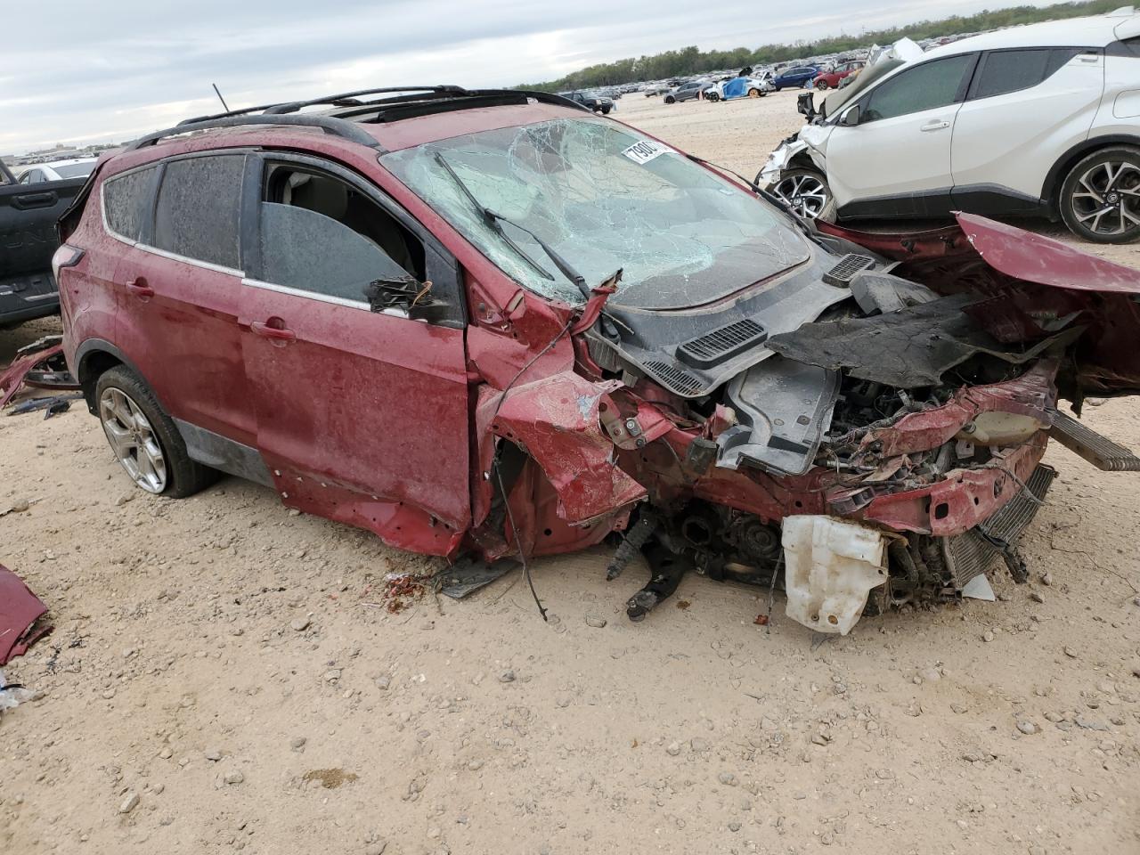 2018 Ford Escape VIN 1FMCU0HD3JUA54066 Copart auction photo, all over damage thumbnail 4