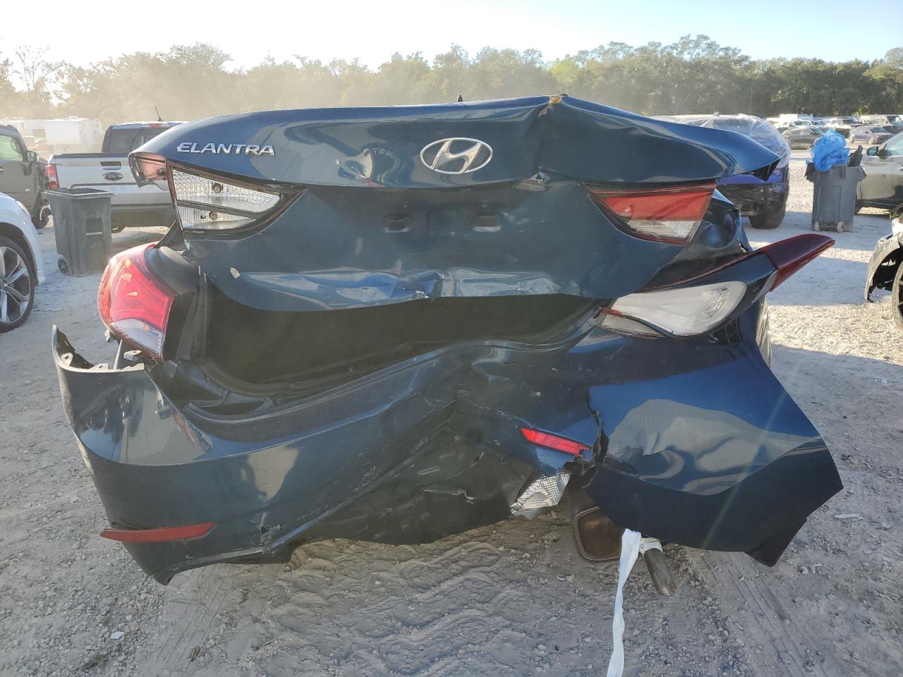 2016 Hyundai Elantra VIN KMHDH4AE9GU570430 Copart auction photo, all over damage thumbnail 6