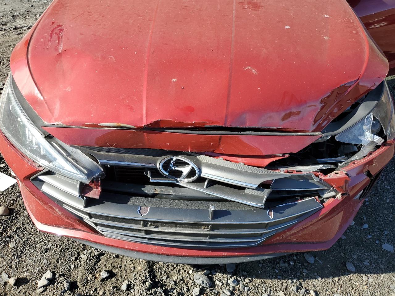 2019 Hyundai Elantra VIN 5NPD74LF4KH464502 Copart auction photo, front end / minor dent/scratches damage thumbnail 13