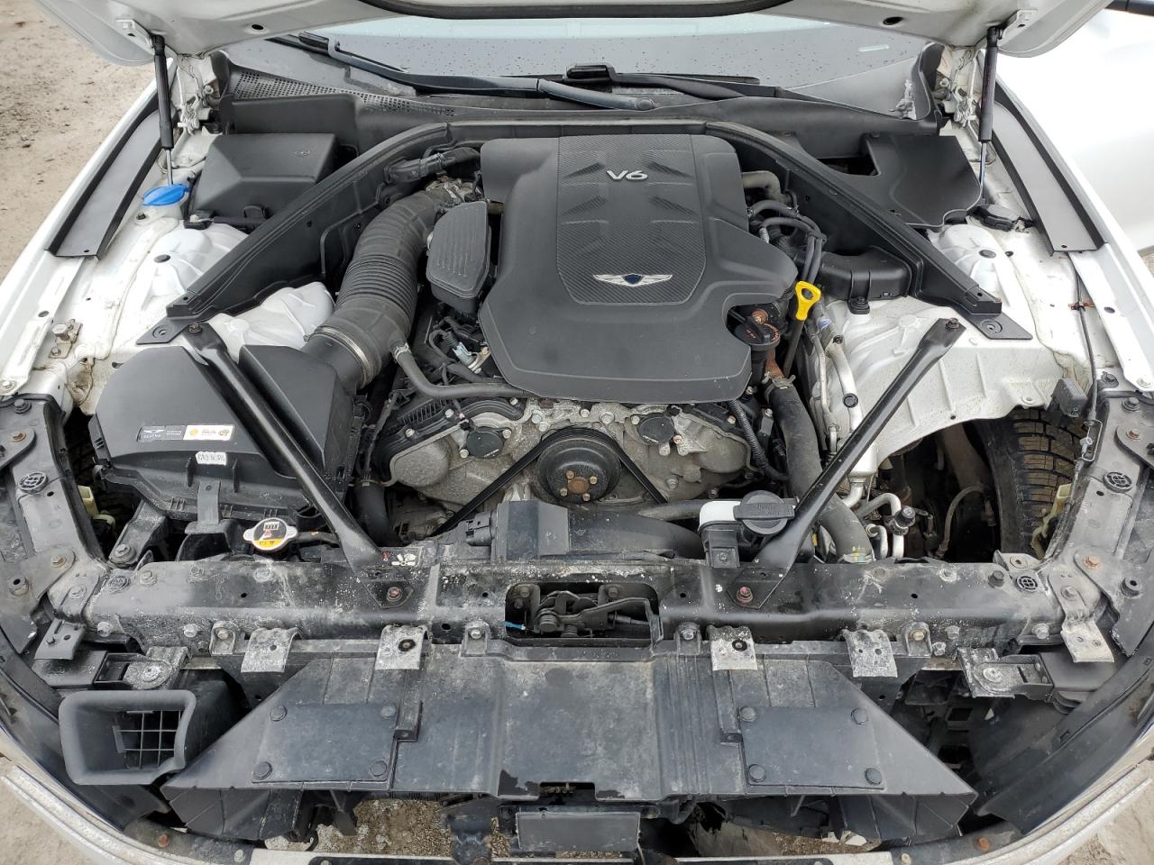 2018 Genesis G80 VIN KMHGN4JE0JU247073 Copart auction photo, front end damage thumbnail 11