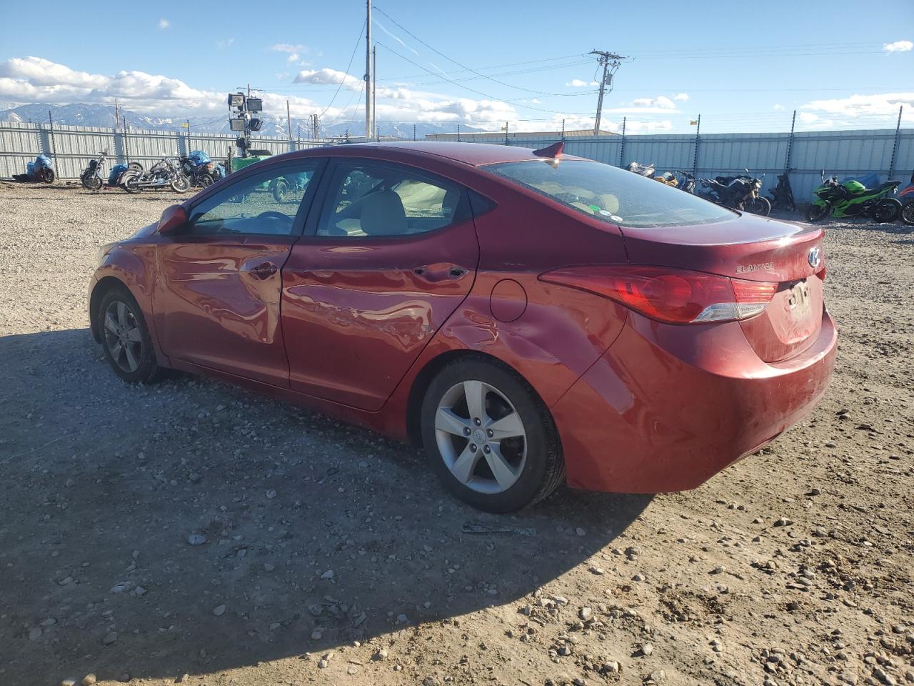 2011 Hyundai Elantra VIN KMHDH4AE8BU102181 Copart auction photo, all over damage thumbnail 2