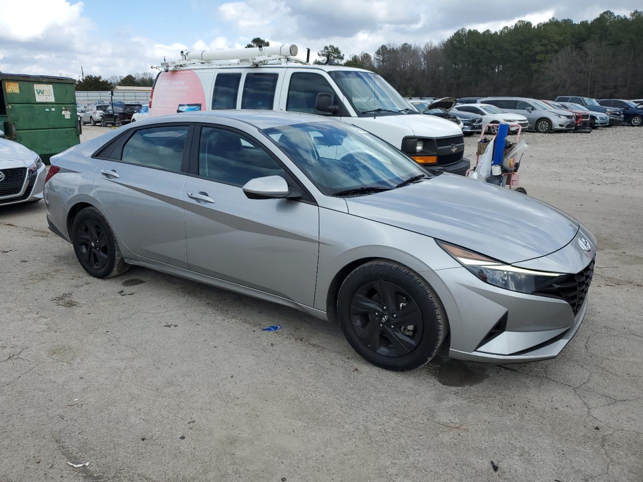 2022 Hyundai Elantra VIN 5NPLM4AG9NH075245 Copart auction photo, side / minor dent/scratches damage thumbnail 4