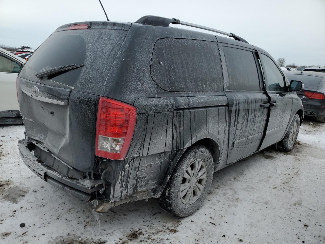 2012 KIA Sedona VIN KNDMG4C76C6487087 Copart auction photo, rear end damage thumbnail 3