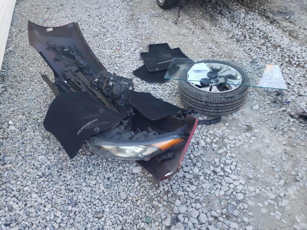 2014 Hyundai Elantra VIN KMHD35LHXEU203805 Copart auction photo, front end damage thumbnail 14