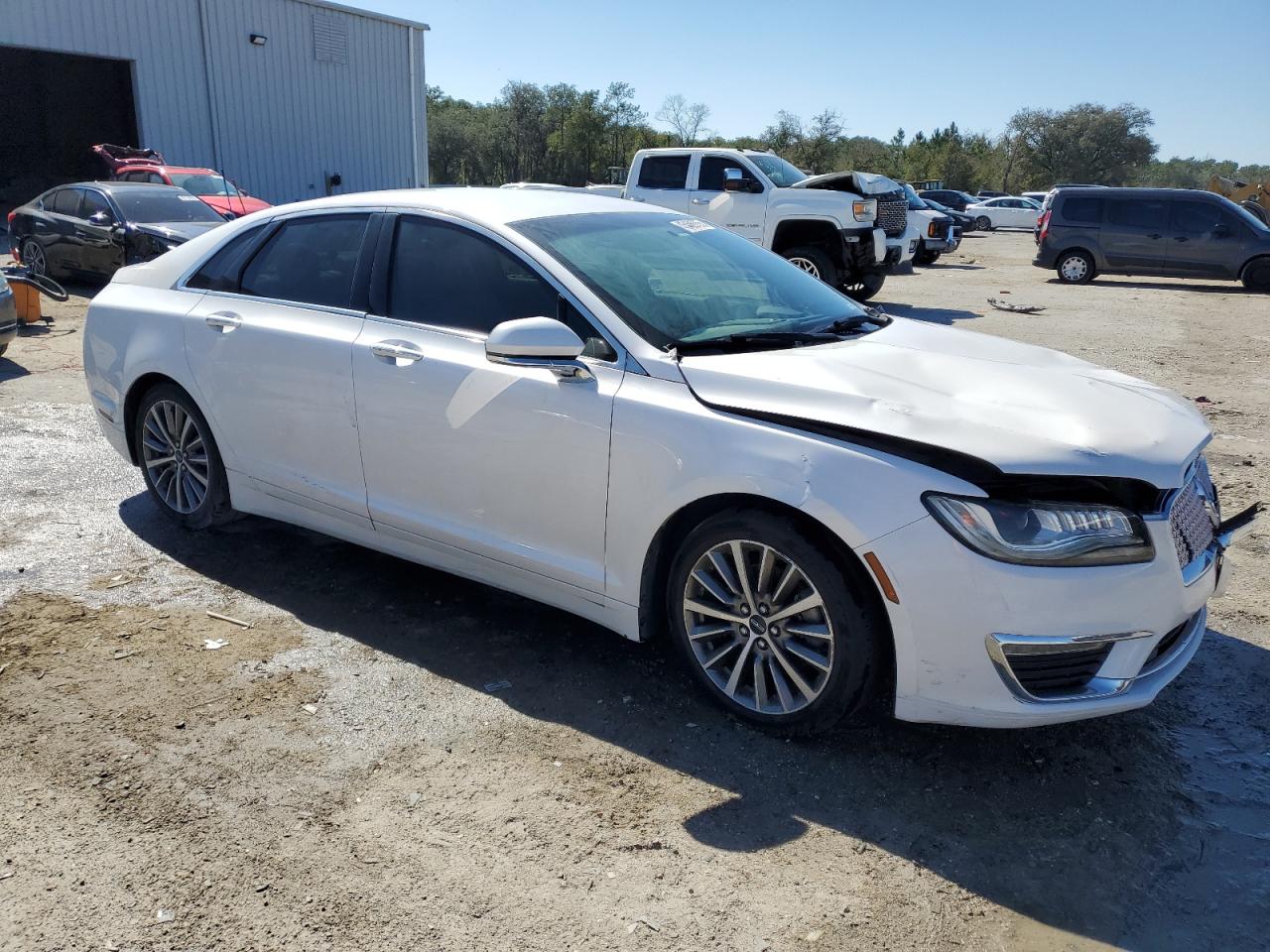 2017 Lincoln MKZ VIN 3LN6L5C95HR664634 Copart auction photo, front end damage thumbnail 4