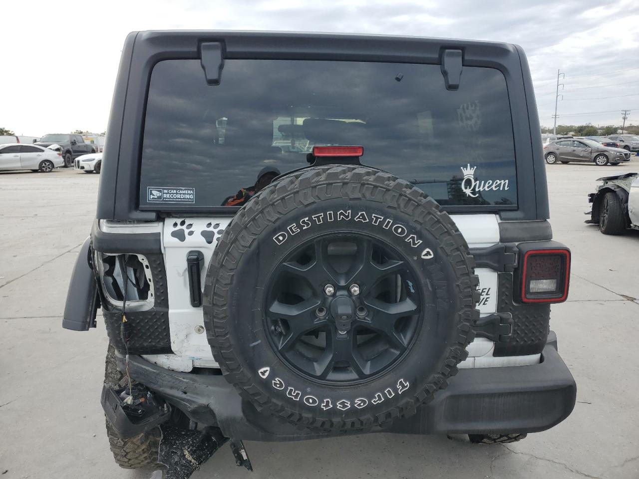 2021 Jeep Wrangler VIN 1C4HJXDN6MW669813 Copart auction photo, front end / rear end damage thumbnail 6