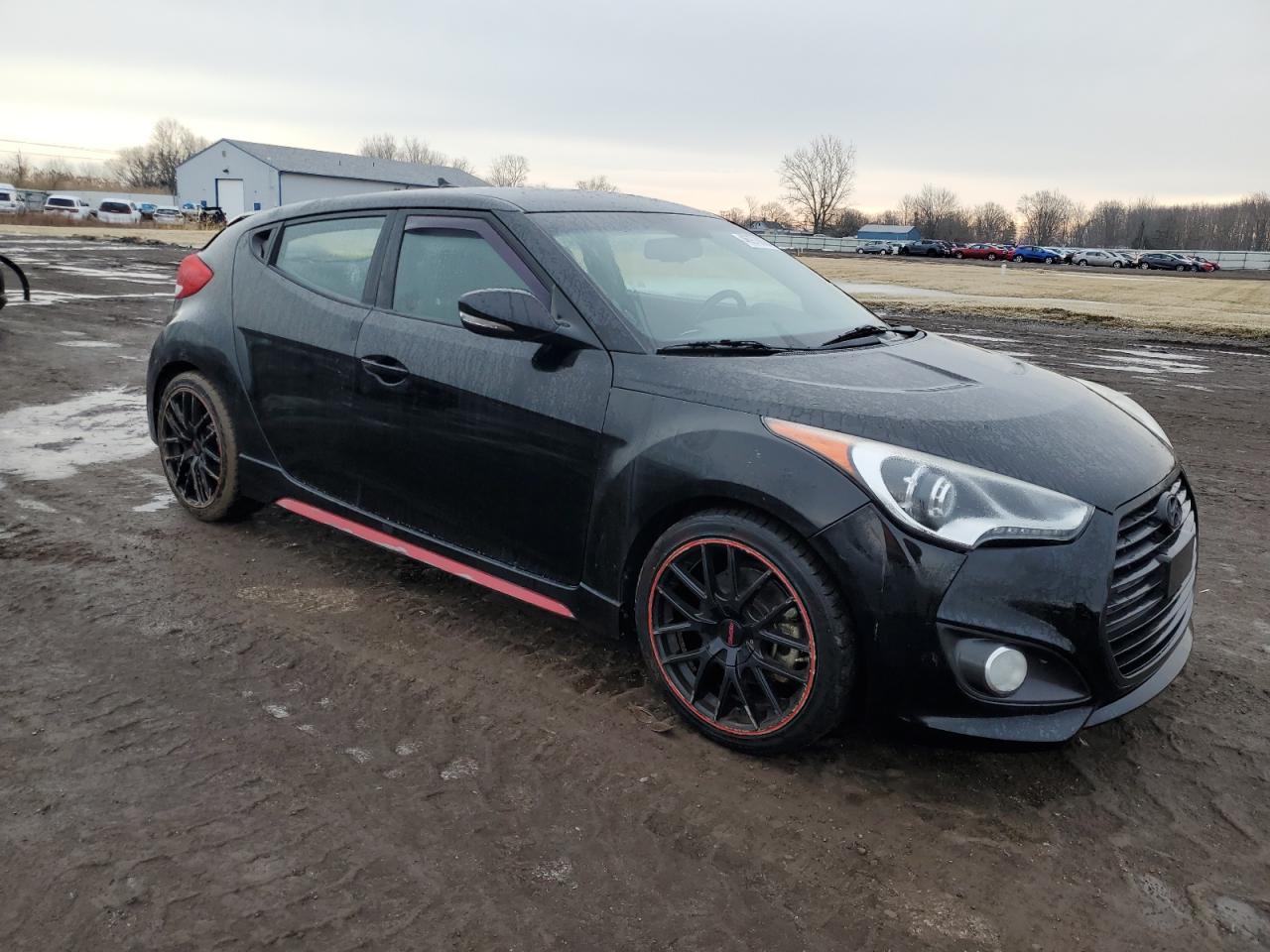 2015 Hyundai Veloster VIN KMHTC6AE3FU244319 Copart auction photo, rear end damage thumbnail 4