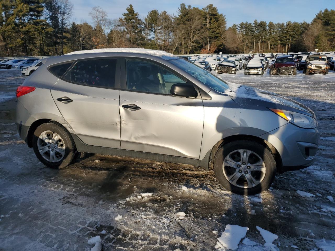 2013 Hyundai Tucson VIN KM8JT3AB1DU769422 Copart auction photo, side damage thumbnail 4