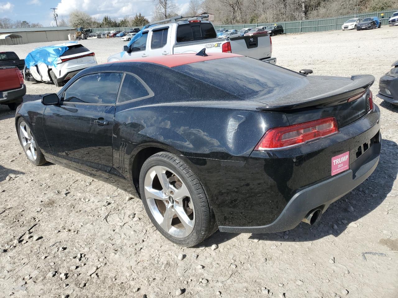 2014 Chevrolet Camaro VIN 2G1FB1E32E9161596 Copart auction photo, front end / side damage thumbnail 2