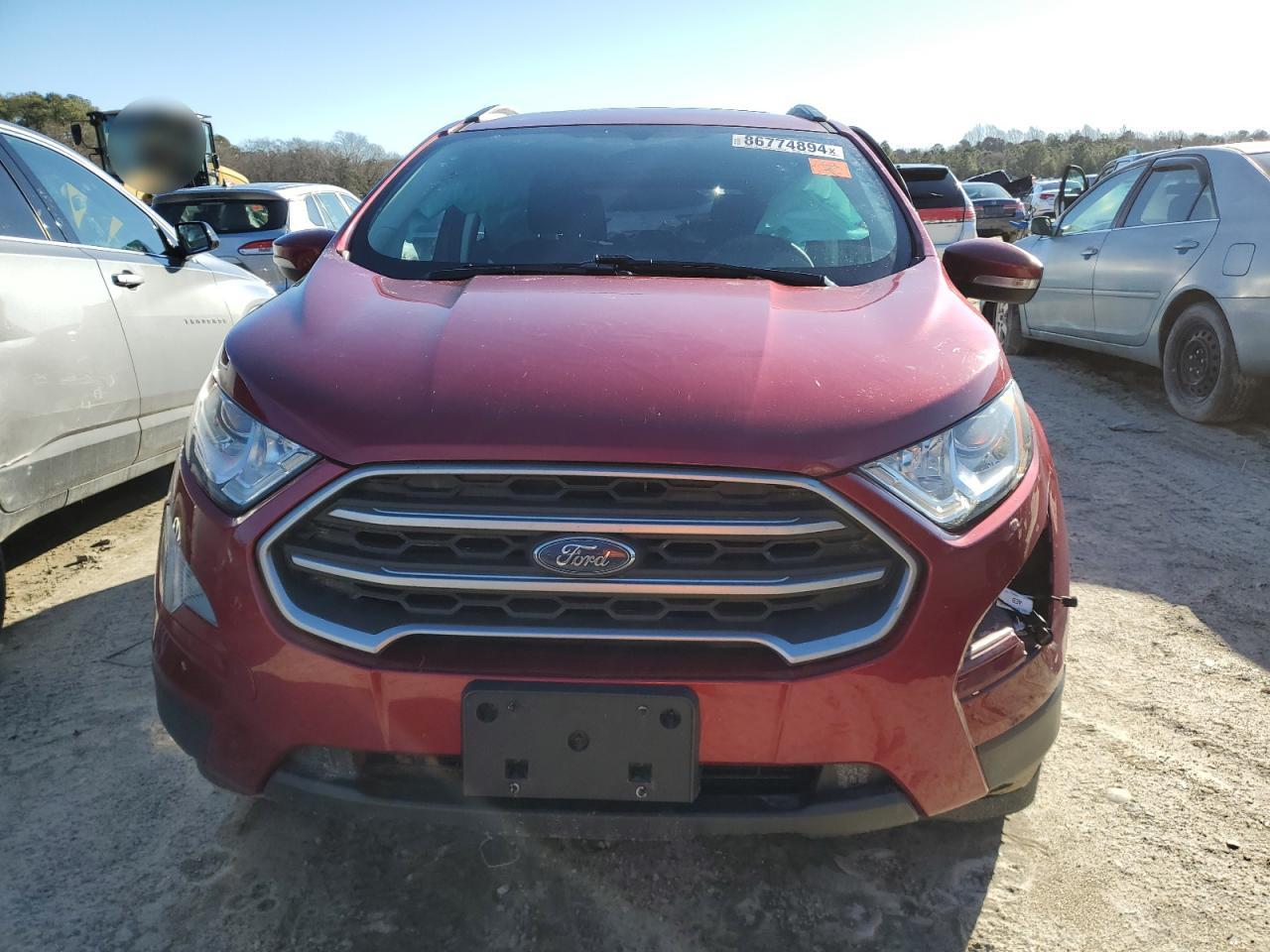 2019 Ford EcoSport VIN MAJ6S3GL0KC297946 Copart auction photo, all over / minor dent/scratches damage thumbnail 5