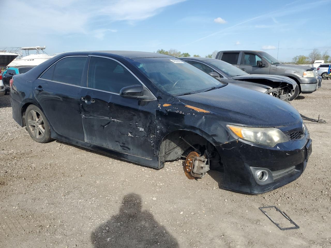2014 Toyota Camry VIN 4T1BF1FK7EU841069 Copart auction photo, side / undercarriage damage thumbnail 4