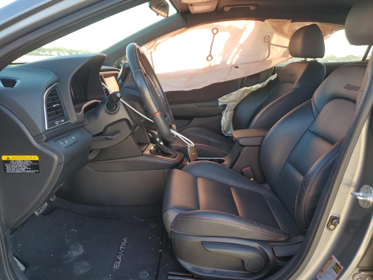 2018 Hyundai Elantra VIN KMHD04LB2JU531373 Copart auction photo, side damage thumbnail 7