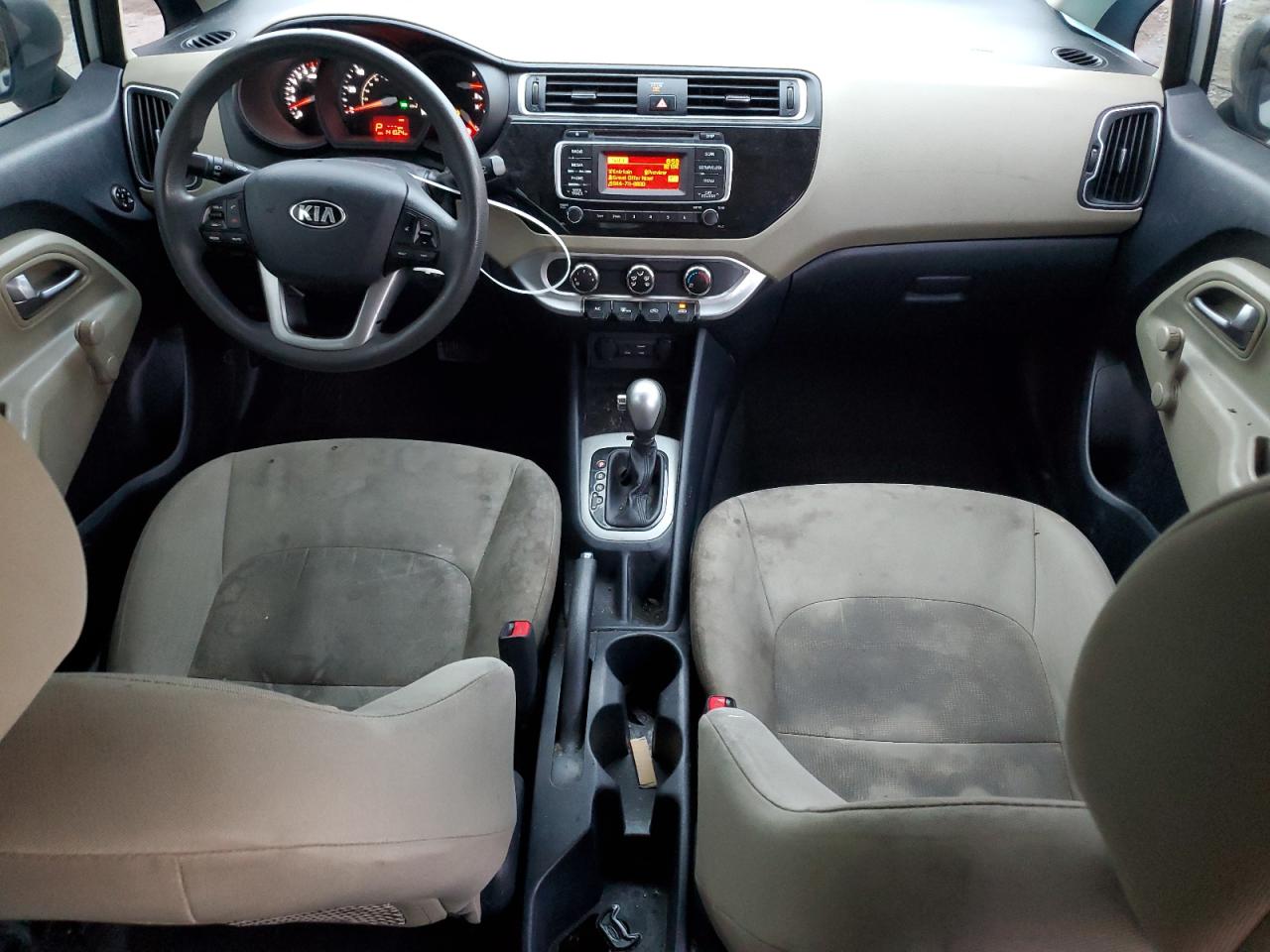 2016 KIA Rio VIN KNADM4A33G6643176 Copart auction photo, all over damage thumbnail 8