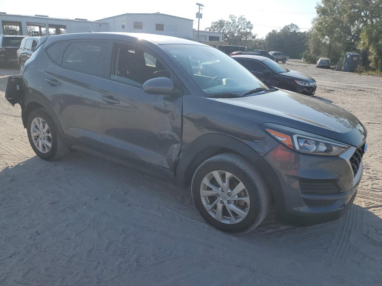 2019 Hyundai Tucson VIN KM8J23A44KU071212 Copart auction photo, rear end / side damage thumbnail 4