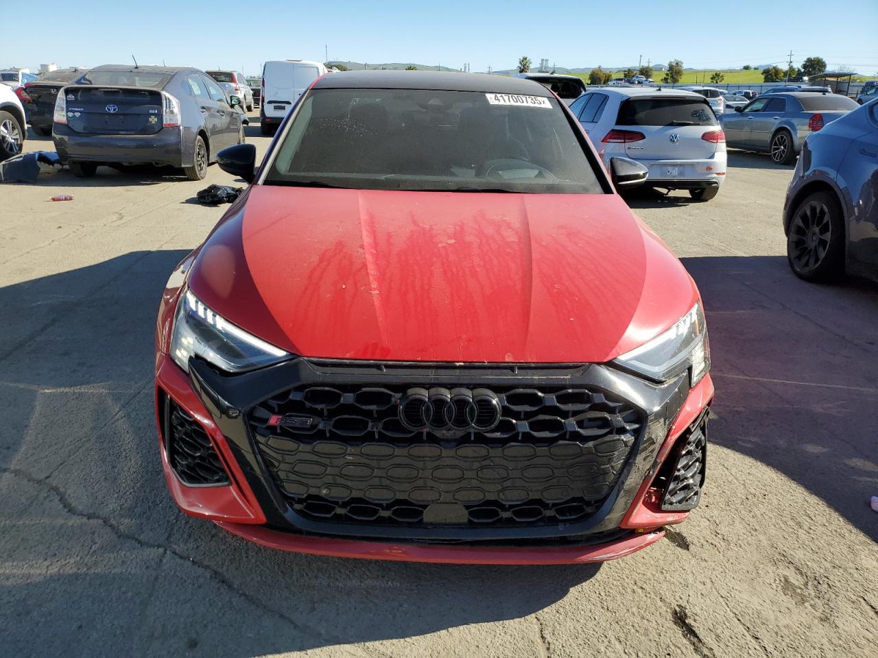 2023 Audi RS3 VIN WUAG4DGY9PA909612 Copart auction photo, all over damage thumbnail 5