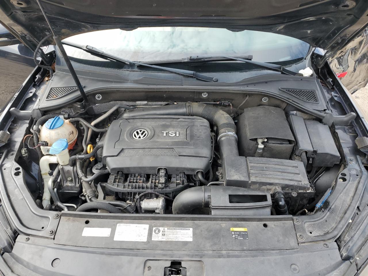 2017 Volkswagen Passat VIN 1VWDT7A32HC051615 Copart auction photo, side / front end damage thumbnail 13