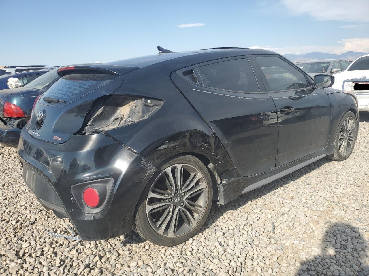 2016 Hyundai Veloster VIN KMHTC6AE6GU291118 Copart auction photo, all over damage thumbnail 3