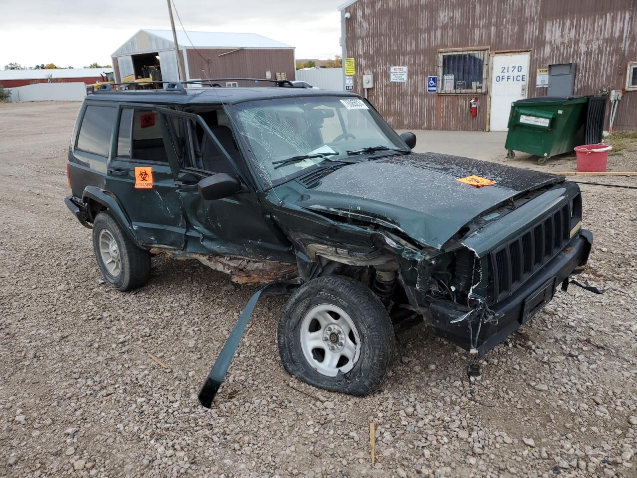 2001 Jeep Grand Cherokee VIN 1J4FF48S81L547680 Copart auction photo, side / front end damage thumbnail 4