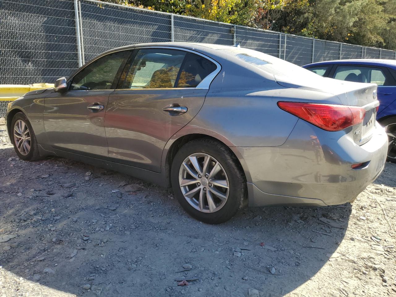 2015 Infiniti Q50 VIN JN1BV7AR1FM422346 Copart auction photo, vandalism damage thumbnail 2