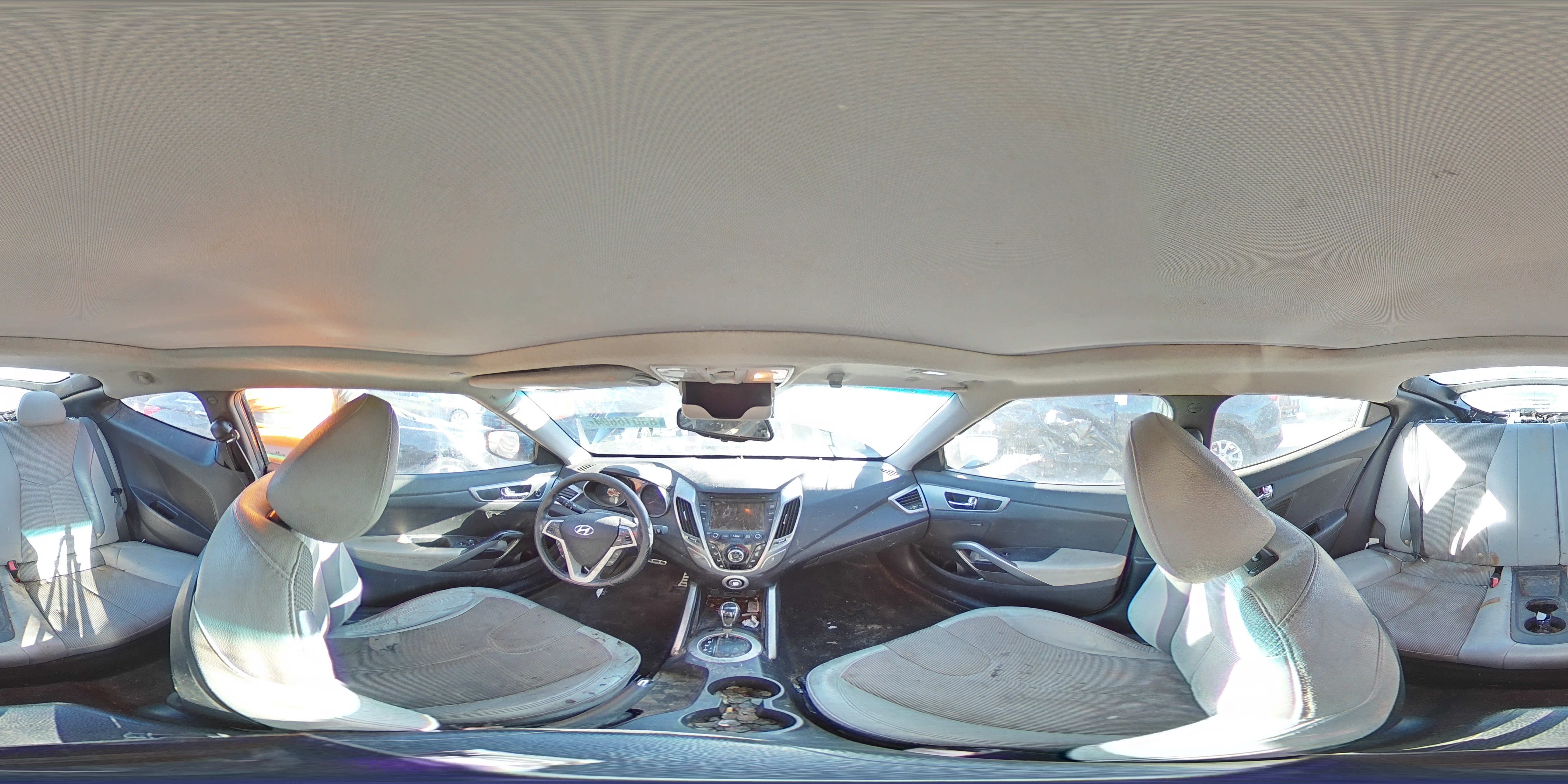 2012 Hyundai Veloster VIN KMHTC6AD5CU030242 Copart auction photo, front end / rear end damage thumbnail 14