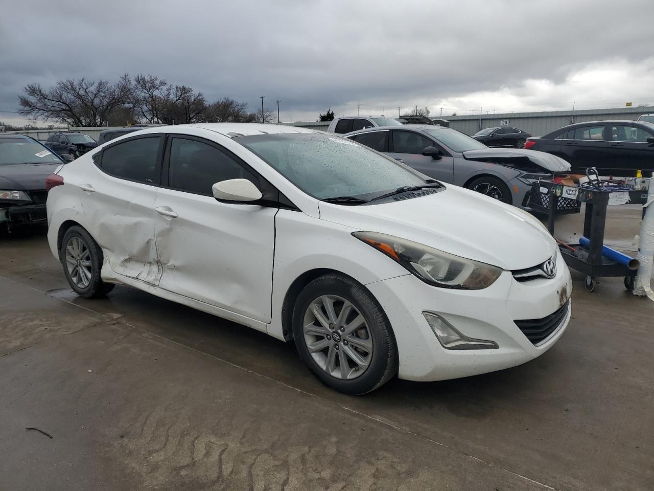 2014 Hyundai Elantra VIN 5NPDH4AE3EH490505 Copart auction photo, all over damage thumbnail 4