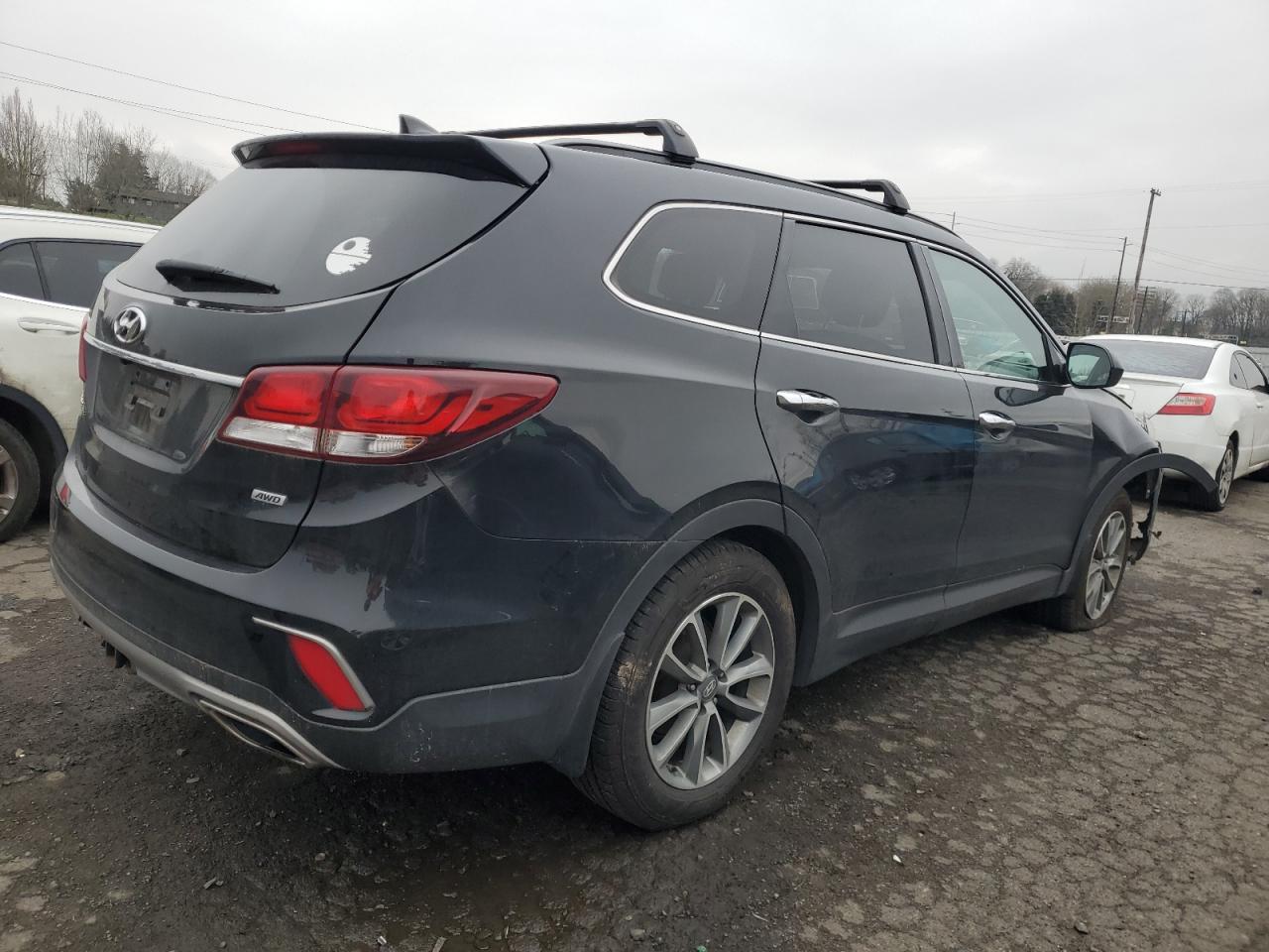 2018 Hyundai Santa Fe VIN KM8SMDHF7JU295035 Copart auction photo, front end damage thumbnail 3