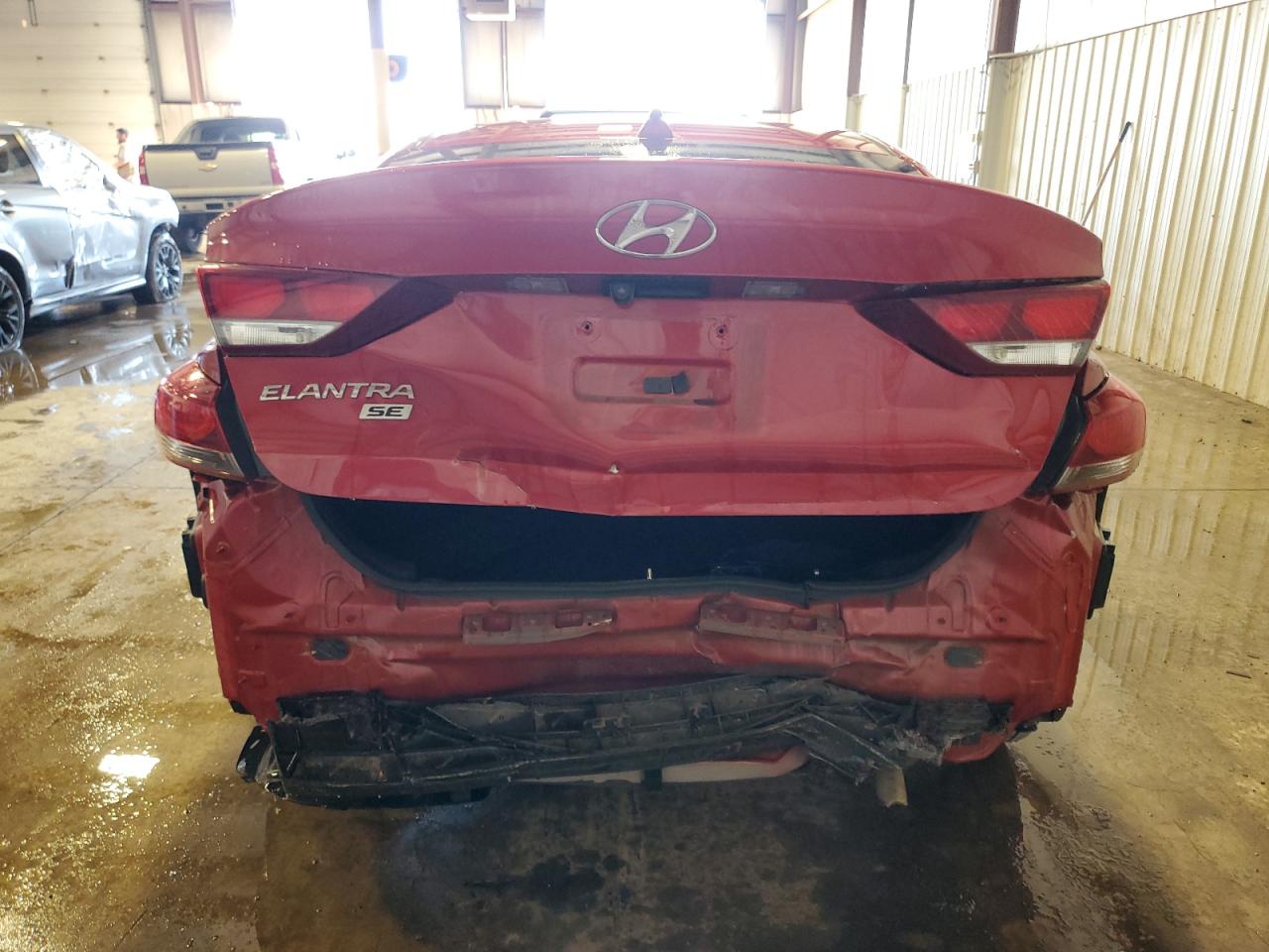 2018 Hyundai Elantra VIN 5NPD74LFXJH380148 Copart auction photo, rear end damage thumbnail 6