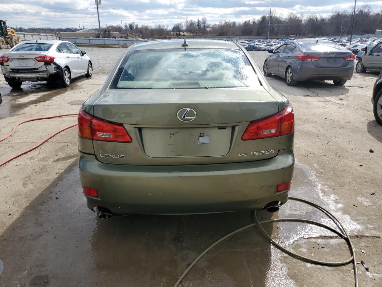 2007 Lexus IS VIN JTHCK262875011237 Copart auction photo, front end / side damage thumbnail 6